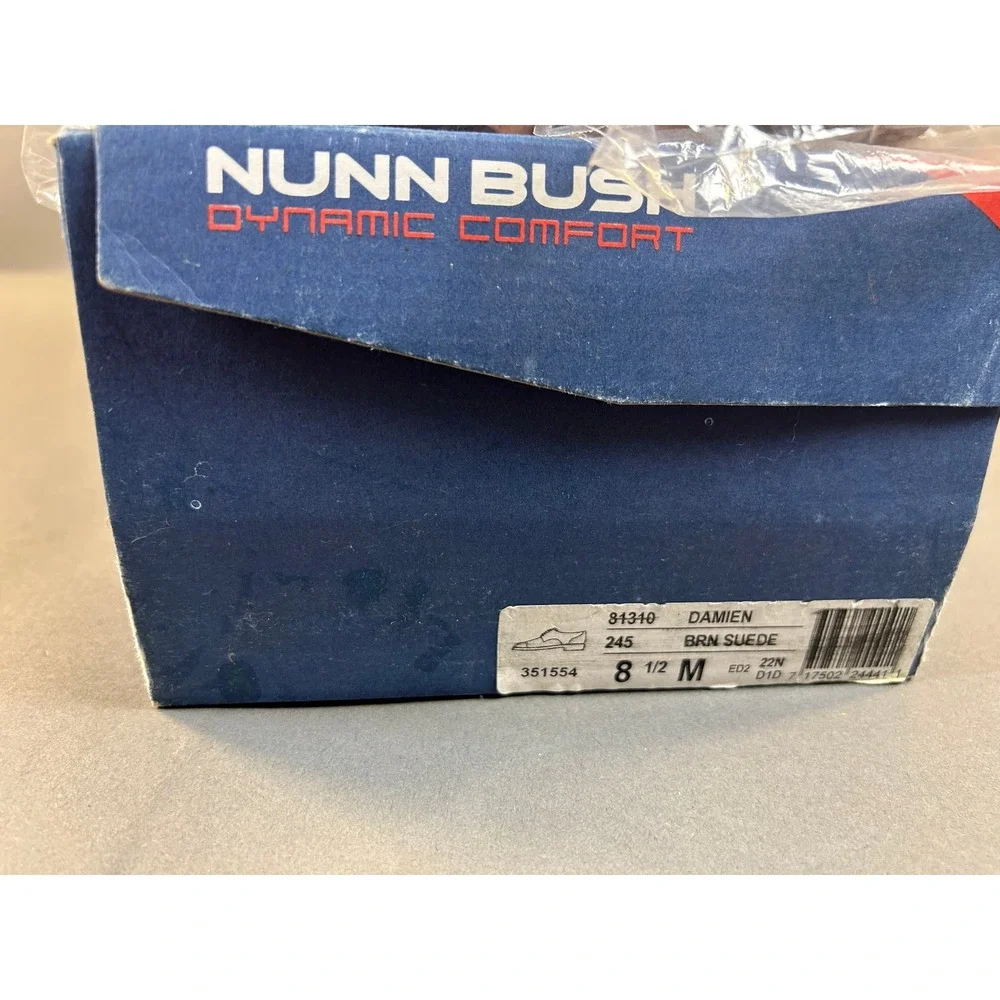 Nunn Bush Damien Brown Suede Cap Toe Oxford Dress Shoes Mens 8.5 M 81310